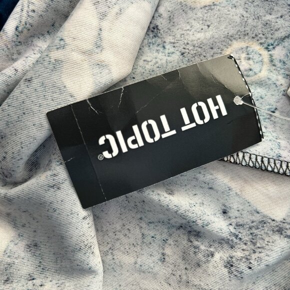 New Hot Topic Midnight Hour Crushed Velvet Witch Skirt Plus Size 3X Astrological - Picture 9 of 9